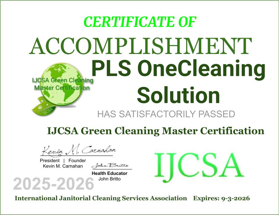IJCSA-Green-Cleaning-Master-Certification